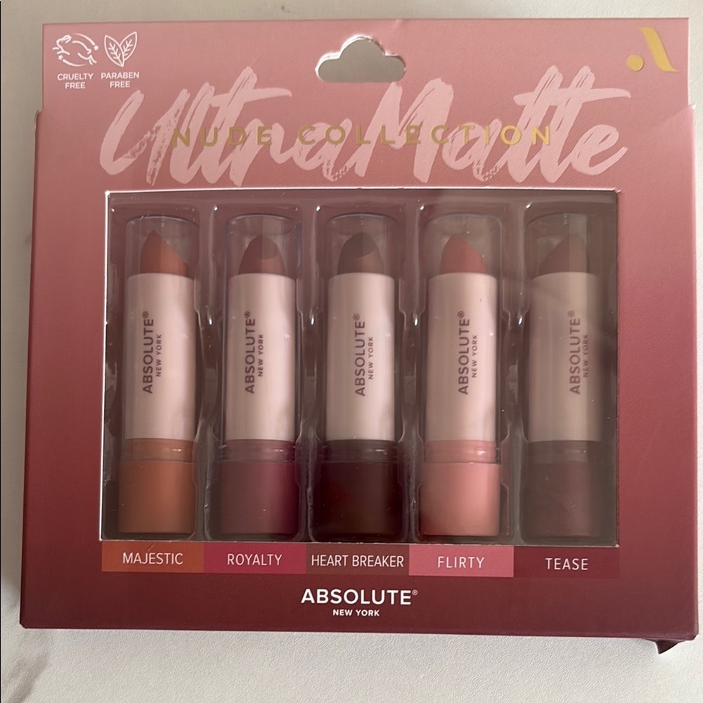 Brown and Red Matte Lipstick Collection new in box